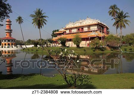 Thailand, Bang Pa-in, Summer Palace, Ayutthaya Province. View Large Photo Image Stock Photo - Thailand, Bang Pa-in, Summer Palace, Ayutthaya Province.. Fotosearch