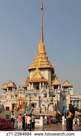 Thailand, Bangkok, Wat Traimit, Golden Buddha Temple. View Large Photo Image Picture - Thailand, Bangkok, Wat Traimit, Golden Buddha Temple.. Fotosearch