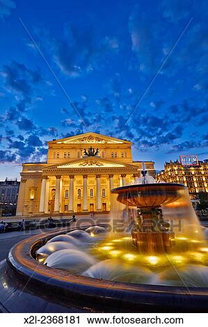 Stock Image - The Bolshoi Theatre. Moscow, Russia.. Fotosearch