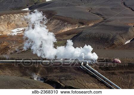 The geothermal Krafla Power Station, largest geothermal power station in Iceland, located near the Krafla Volcano. View Large Photo Image Stock Image - The geothermal Krafla Power Station, largest geothermal power station in Iceland, located near the Krafla Volcano.. Fotosearch