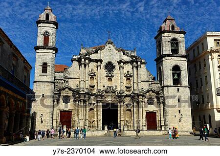 The Havana's Cathedral, Old Havana, Cuba. View Large Photo Image Picture - The Havana's Cathedral, Old Havana, Cuba.. Fotosearch