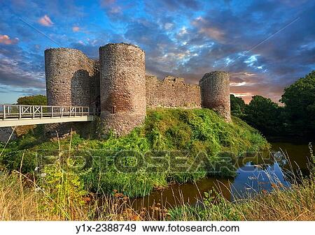 The medieval Llantilio Castle, circa 1185-87, better known as the White Castle, the Monnow valley, Monmouthshire, Wales View Large Photo Image Stock Photo - The medieval Llantilio Castle, circa 1185-87, better known as the White Castle, the Monnow valley, Monmouthshire, Wales. Fotosearch