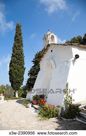 Theoktisti Monastery, Ikaria island, Aegean Sea, Greece, Europe. View Large Photo Image Stock Photograph - Theoktisti Monastery, Ikaria island, Aegean Sea, Greece, Europe.. Fotosearch