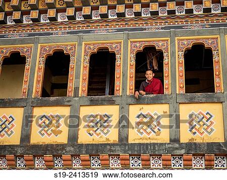 Thimpu, Bhutan View Large Photo Image Stock Photo - Thimpu, Bhutan. Fotosearch