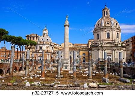 Trajan's Forum, Foro di traiano, Santa MarÆa di Loreto Church, Roman Forum, Rome, Lazio, Italy, Europe. View Large Photo Image Stock Photography - Trajan's Forum, Foro di traiano, Santa MarÆa di Loreto Church, Roman Forum, Rome, Lazio, Italy, Europe.. Fotosearch