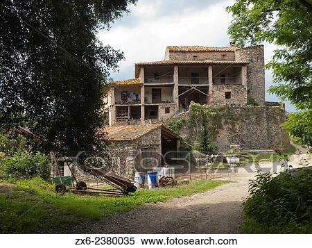 Typical farmhouse of Catalonia (Masia), that belonged to Joan Sala i Serrallonga, a popular bandit during 1625 until 1630. Viladrau village countryside. Montseny Natural Park. Barcelona province, Catalonia, Spain. View Large Photo Image Stock Photography - Typical farmhouse of Catalonia (Masia), that belonged to Joan Sala i Serrallonga, a popular bandit during 1625 until 1630. Viladrau village countryside. Montseny Natural Park. Barcelona province, Catalonia, Spain.. Fotosearch