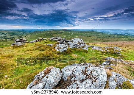 View from Rippon Tor towards Haytor Rocks, Dartmoor National Park, Ilsington, Devon, England, United Kingdom, Europe. View Large Photo Image Stock Photo - View from Rippon Tor towards Haytor Rocks, Dartmoor National Park, Ilsington, Devon, England, United Kingdom, Europe.. Fotosearch
