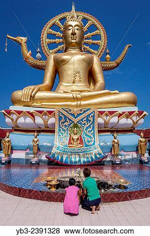 Wat Phra Yai (Temple of the Big Buddha), Ko Samui, Thailand. View Large Photo Image Stock Photo - Wat Phra Yai (Temple of the Big Buddha), Ko Samui, Thailand.. Fotosearch