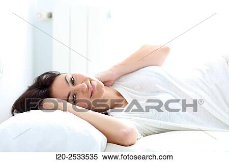 Woman in bed View Large Photo Image Stock Photography - Woman in bed. Fotosearch