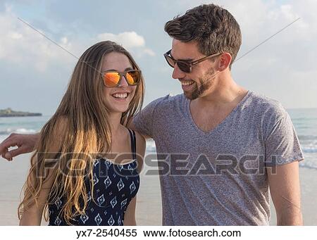 Stock Photography - Young couple outdoors.. Fotosearch
