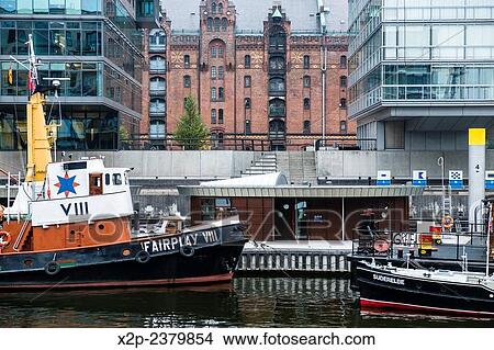 Zone of Hafencity, Hamburg, Germany. View Large Photo Image Picture - Zone of Hafencity, Hamburg, Germany.. Fotosearch