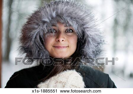 20-something, olive skinned, long hair girl outside in winter View Large Photo Image Stock Image - 20-something, olive skinned, long hair girl outside in winter. Fotosearch