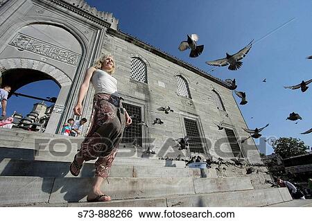 30 year old woman in the New Mosque, Istanbul. Turkey View Large Photo Image Stock Photograph - 30 year old woman in the New Mosque, Istanbul. Turkey. Fotosearch