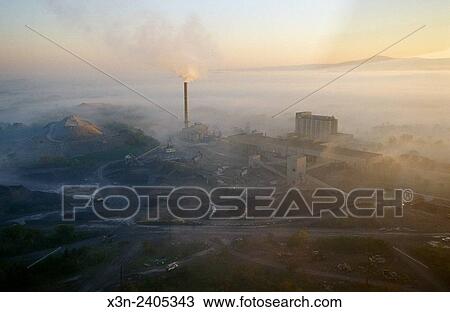 Aerial of factory with smoke, Frederick Maryland. View Large Photo Image Stock Image - Aerial of factory with smoke, Frederick Maryland.. Fotosearch