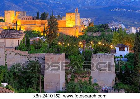 Alhambra, Granada, Andalusia, Spain. View Large Photo Image Stock Image - Alhambra, Granada, Andalusia, Spain.. Fotosearch