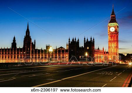 Big Ben and Houses of Parliament at dusk. London, England, United kingdom, Europe. View Large Photo Image Stock Photo - Big Ben and Houses of Parliament at dusk. London, England, United kingdom, Europe.. Fotosearch