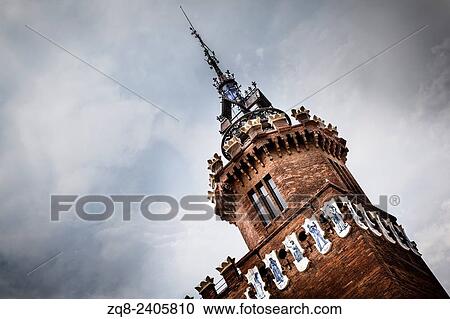 Stock Image - Castel dels Tres Dragons in Parc de la Ciutadella. Barcelona.. Fotosearch
