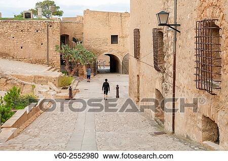 Stock Image - Castle, Alicante, Comunidad Valenciana, Spain. Fotosearch