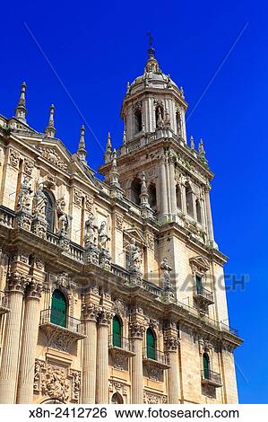 Cathedral, Jaen, Andalusia, Spain. View Large Photo Image Stock Photograph - Cathedral, Jaen, Andalusia, Spain.. Fotosearch