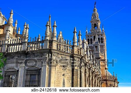 Stock Photo - Cathedral of Saint Mary of the See (Catedral de Santa Maria de la Sede), Seville, Andalusia, Spain.. Fotosearch
