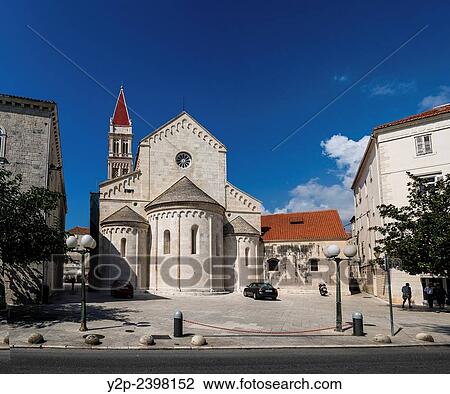 Cathedral of St. Lawrence in Trogir, Croatia. View Large Photo Image Stock Image - Cathedral of St. Lawrence in Trogir, Croatia.. Fotosearch