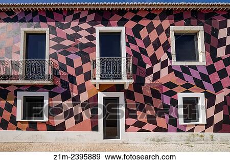 Colorful building close to municipal market, Lagos, Algarve, Portugal, Europa. View Large Photo Image Stock Photo - Colorful building close to municipal market, Lagos, Algarve, Portugal, Europa.. Fotosearch
