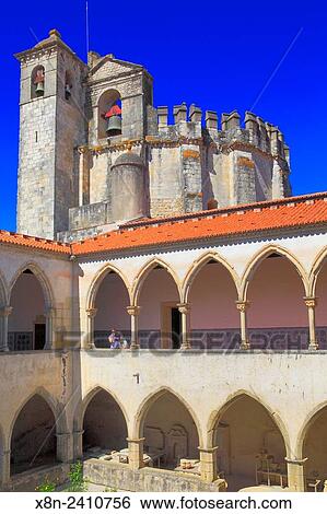 Convent of the Order of Christ (Convento de Cristo), Tomar, Portugal. View Large Photo Image Stock Photograph - Convent of the Order of Christ (Convento de Cristo), Tomar, Portugal.. Fotosearch