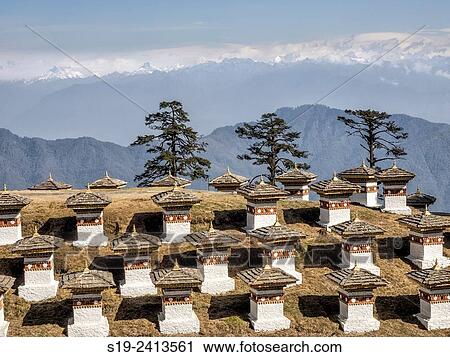 Dochhula Pass, Bhutan View Large Photo Image Stock Image - Dochhula Pass, Bhutan. Fotosearch
