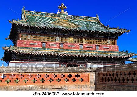Erdene Zuu Buddhist monastery, Kharkhorin, Ovorkhangai Province, Mongolia. View Large Photo Image Stock Photo - Erdene Zuu Buddhist monastery, Kharkhorin, Ovorkhangai Province, Mongolia.. Fotosearch