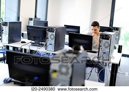 Executive. Computer Academy. View Large Photo Image Stock Image - Executive. Computer Academy.. Fotosearch