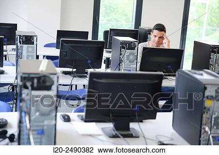 Executive. Computer Academy. View Large Photo Image Stock Image - Executive. Computer Academy.. Fotosearch