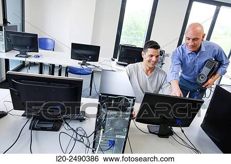 Executive partner. Computer Academy. View Large Photo Image Stock Photograph - Executive partner. Computer Academy.. Fotosearch
