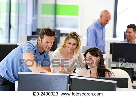 Stock Image - Executive Team. Office.. Fotosearch