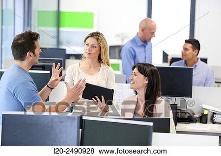 Stock Photo - Executive Team. Office.. Fotosearch