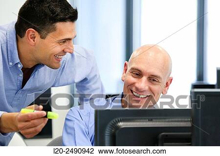 Stock Image - Executives. Office.. Fotosearch