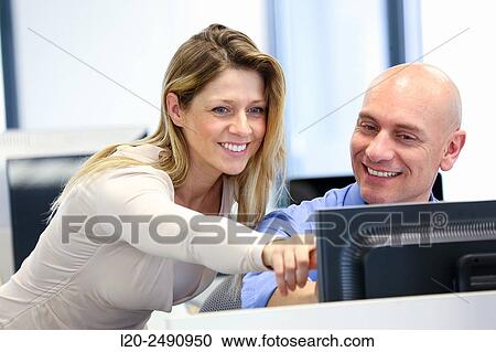 Stock Image - Executives. Office.. Fotosearch