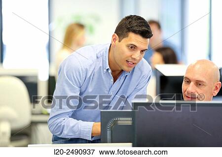 Stock Photo - Executives. Office.. Fotosearch
