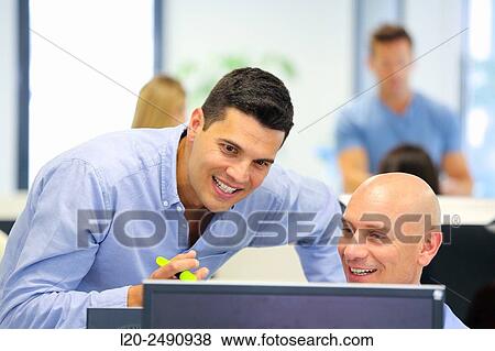 Executives. Office. View Large Photo Image Stock Photo - Executives. Office.. Fotosearch