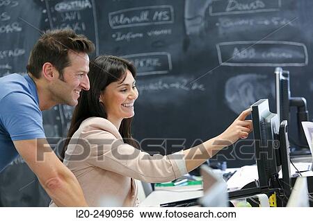 Stock Photograph - Executives. Office.. Fotosearch