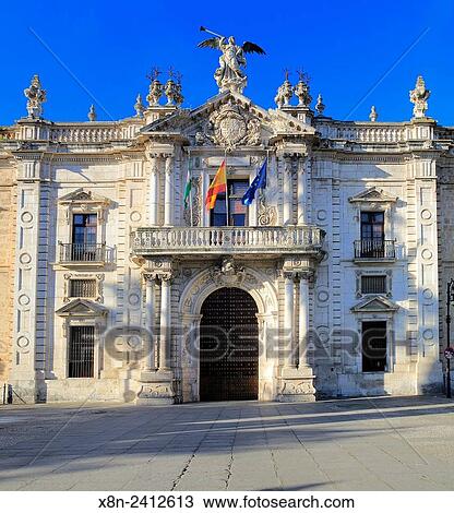 Facade of Royal Tobacco Factory (Real Fabrica de Tabacos), now University of Seville, Seville, Andalusia, Spain. View Large Photo Image Stock Image - Facade of Royal Tobacco Factory (Real Fabrica de Tabacos), now University of Seville, Seville, Andalusia, Spain.. Fotosearch