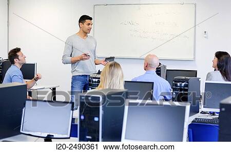 Group of teachers. Computer Academy. View Large Photo Image Stock Image - Group of teachers. Computer Academy.. Fotosearch