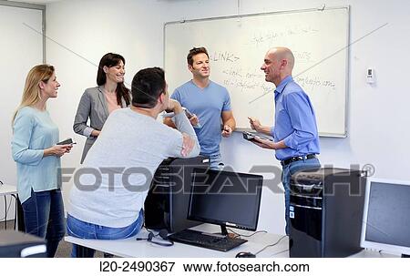 Group of teachers. Computer Academy. View Large Photo Image Stock Photo - Group of teachers. Computer Academy.. Fotosearch