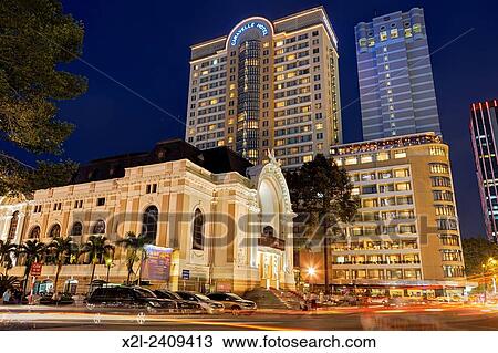 Ho Chi Minh City at night, Vietnam. View Large Photo Image Stock Image - Ho Chi Minh City at night, Vietnam.. Fotosearch