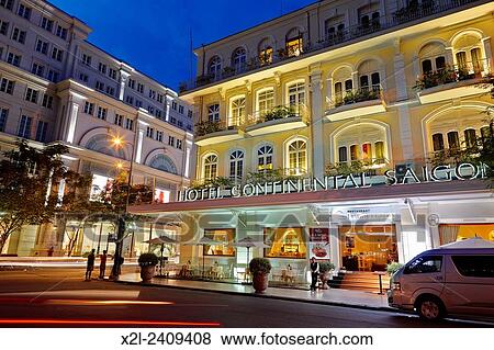 Stock Photo - Hotel Continental Saigon, Ho Chi Minh City, Vietnam.. Fotosearch