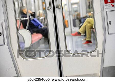 interior of subway, Tokyo, Japan. View Large Photo Image Stock Photography - interior of subway, Tokyo, Japan.. Fotosearch