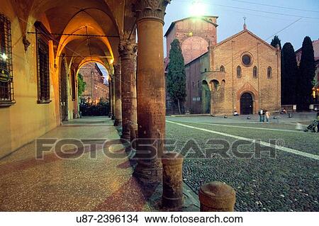 Italy, Emilia Romagna, Bologna, Piazza Santo Stefano Church, Chiesa del Crocifisso Church. View Large Photo Image Picture - Italy, Emilia Romagna, Bologna, Piazza Santo Stefano Church, Chiesa del Crocifisso Church.. Fotosearch
