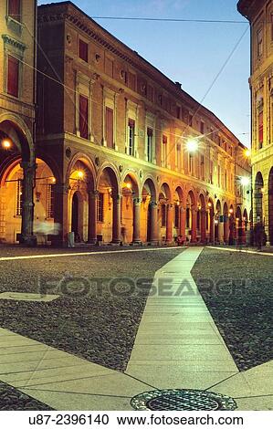 Italy, Emilia Romagna, Bologna, Piazza Santo Stefano Square, Lined Arcades. View Large Photo Image Stock Image - Italy, Emilia Romagna, Bologna, Piazza Santo Stefano Square, Lined Arcades.. Fotosearch