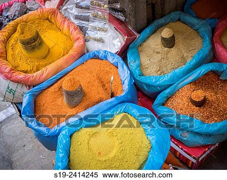 Katmandu Market, Nepal View Large Photo Image Stock Photography - Katmandu Market, Nepal. Fotosearch