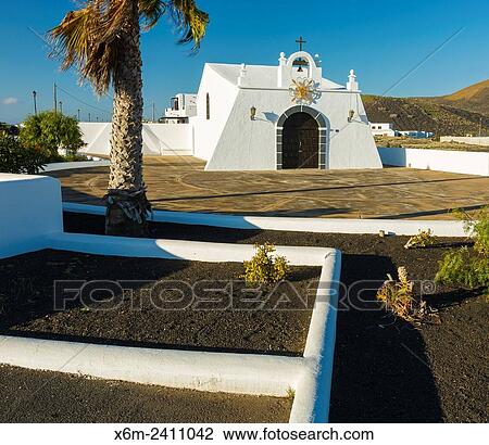 La Magdalena chapel. Masdache, Tias. Lanzarote, Canary Islands, Spain, Europe. View Large Photo Image Stock Image - La Magdalena chapel. Masdache, Tias. Lanzarote, Canary Islands, Spain, Europe.. Fotosearch