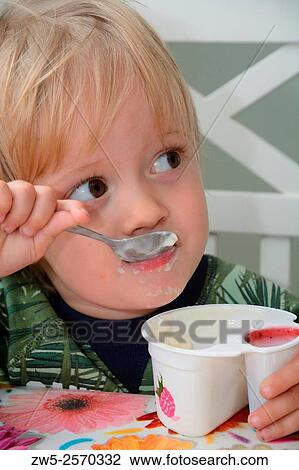 Little boy, 2½ years old, having lunch. View Large Photo Image Stock Image - Little boy, 2½ years old, having lunch.. Fotosearch